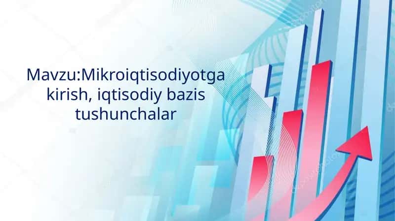 Mikroiqtisodiyotga kirish, iqtisodiy bazis tushunchalar