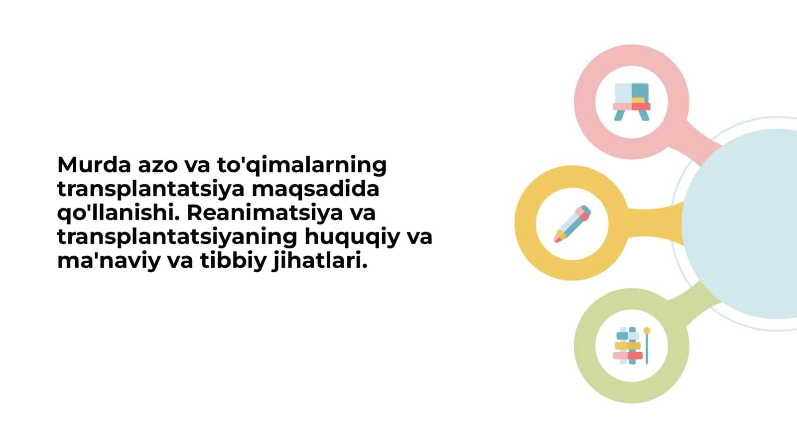Murda azo va to'qimalarning transplantatsiya maqsadlari