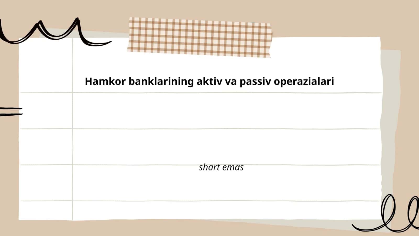 Hamkor Banklarning Aktiv Operatsiyalari