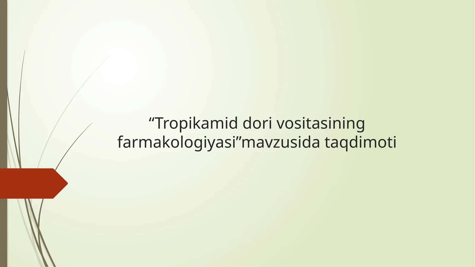 Tropikamid dori vositasining farmakologiyasi
