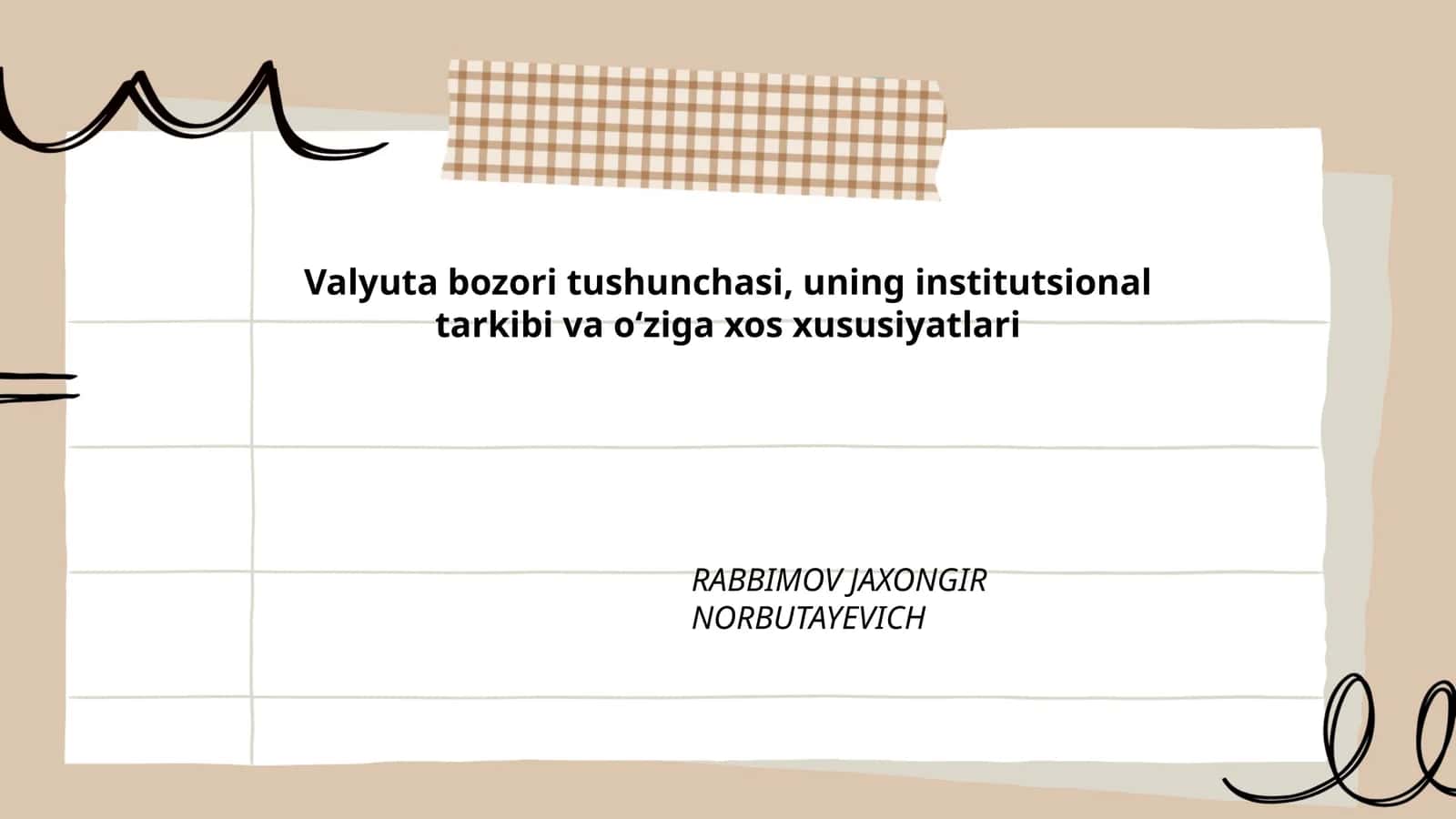 Valyuta bozori tushunchasi