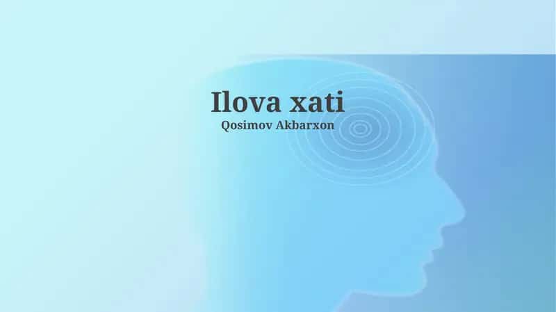 Ilova xati
