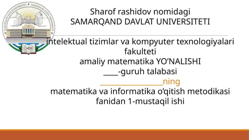 Grafik va diogrammalar mavzusini oʻqitish metodikasi