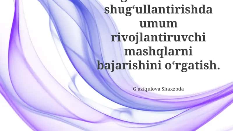 Yengil atletika bilan shugʻullantirishda umum rivojlantiruvchi mashqlarni bajarishini oʻrgatish