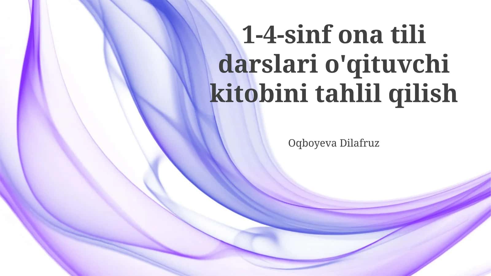 1-4-sinf ona tili darslari o'qituvchi kitobini tahlil qilish