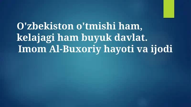 Oʻzbekiston: Buyuk Oʻtmishdan Yorqin Kelajakka