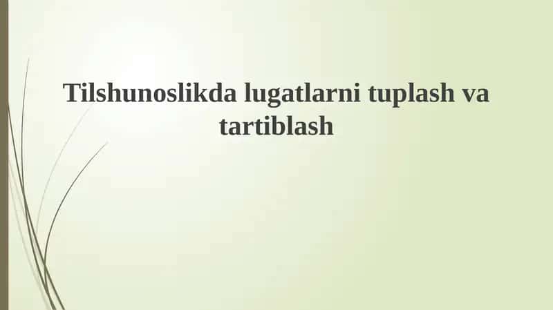 Leksikografiya