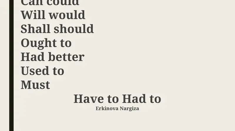 Ought To: Moral Obligation