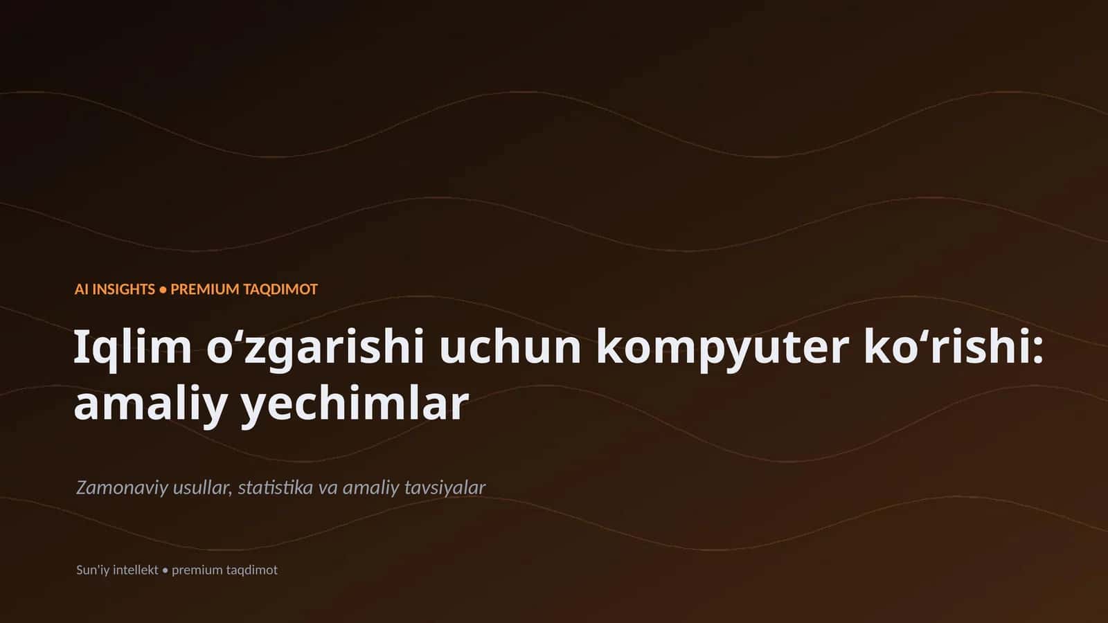 AI INSIGHTS • PREMIUM TAQDIMOT
