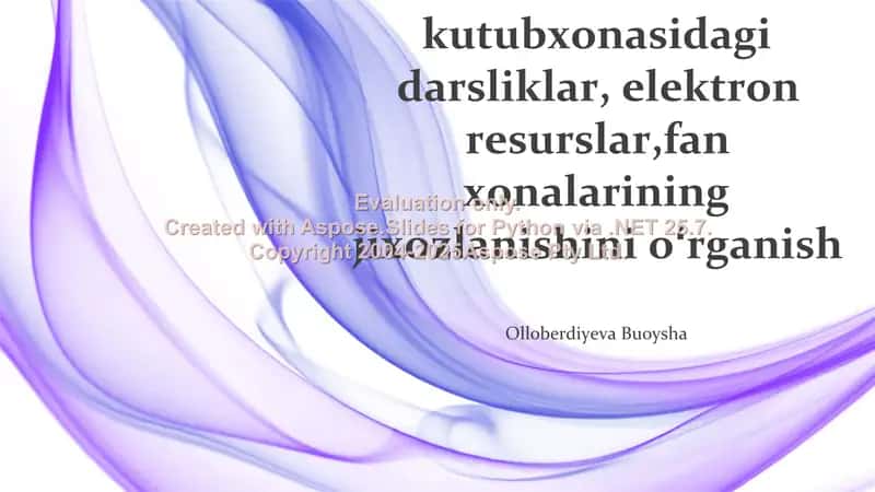 Maktab kutubxonasidagi darsliklar, elektron resurslar va fan xonalarining jihozlanishini o‘rganish