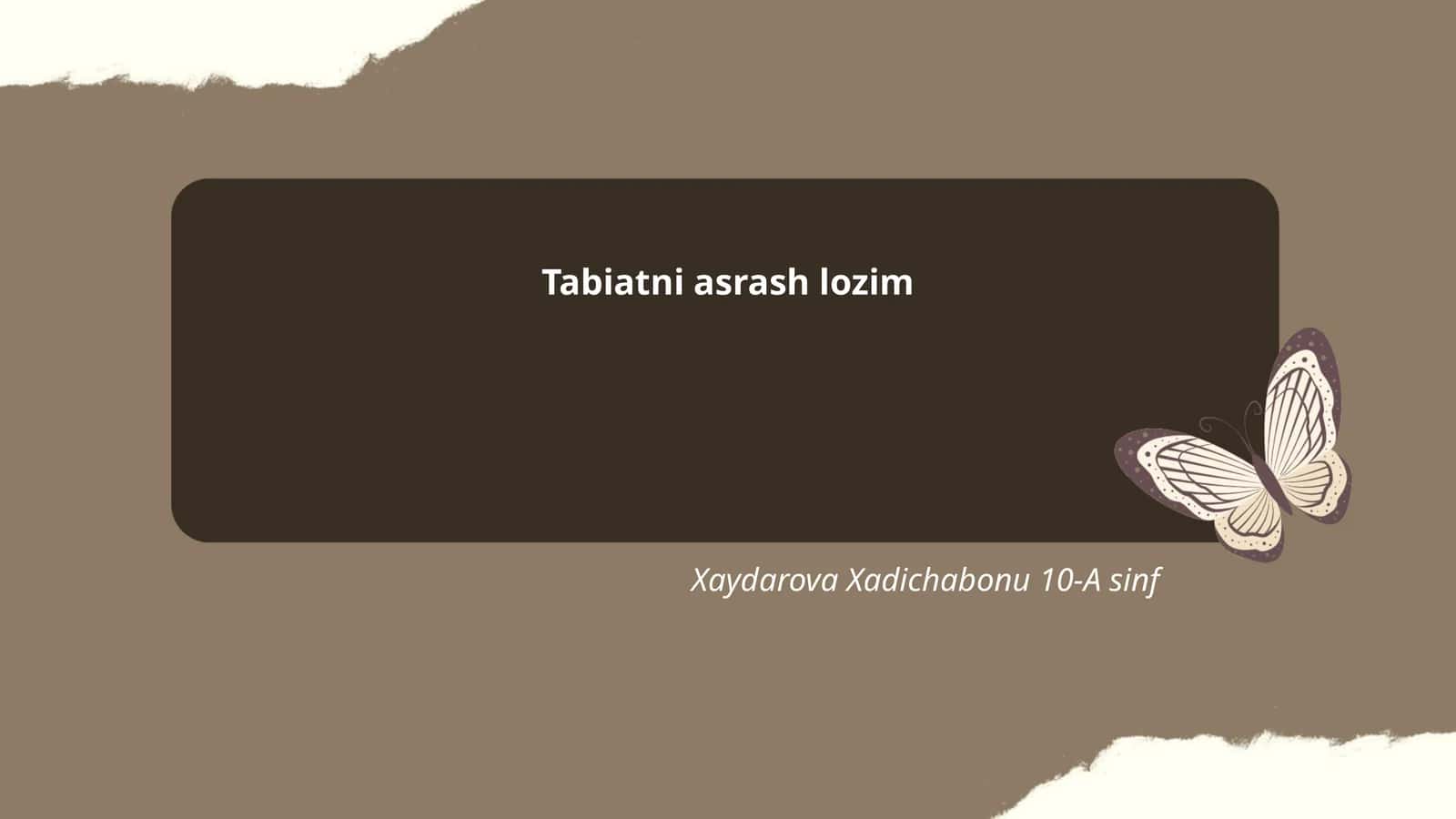 Qishloq xo‘jaligida tabiiy resurslardan oqilona foydalanish