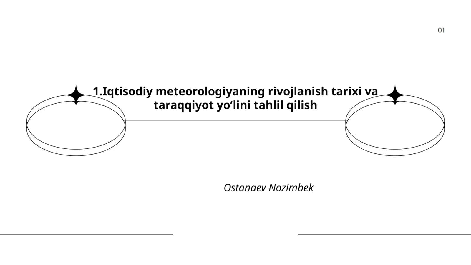 Iqtisodiy meteorologiyaning rivojlanish tarixi va taraqqiyot yo’lini tahlil qilish