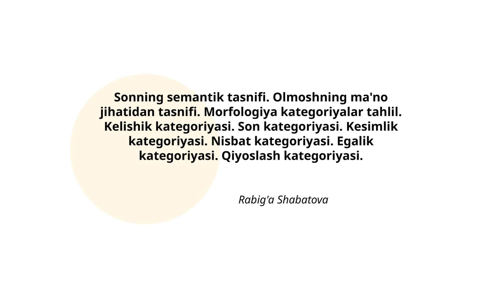Sonning semantik tasnifi