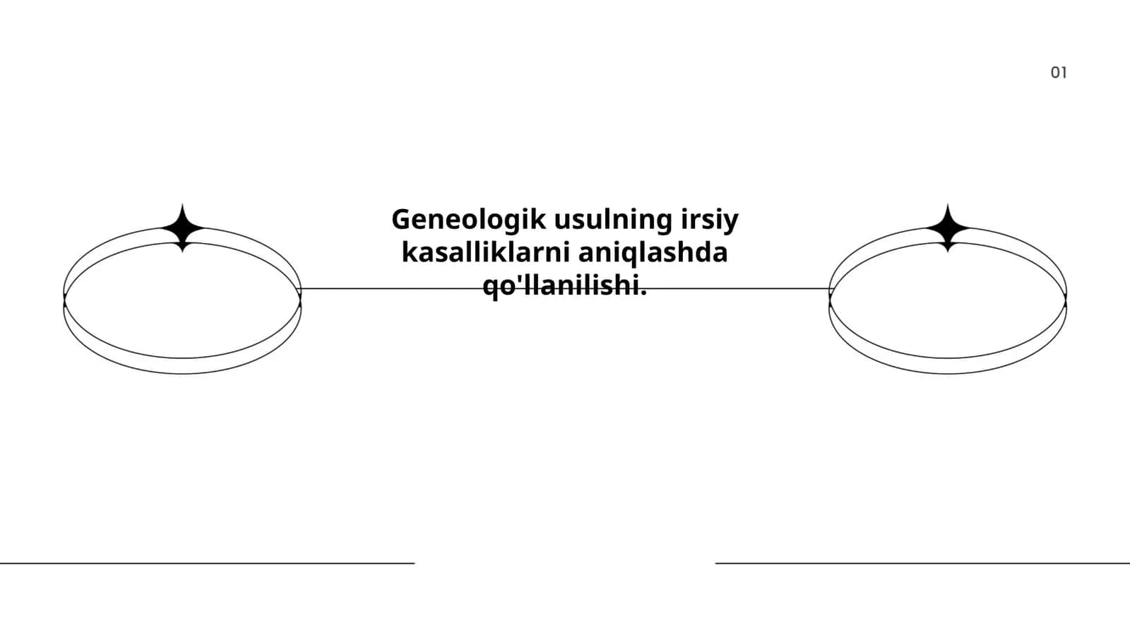 Geneologik usulning irsiy kasalliklarni aniqlashda qo'llanilishi
