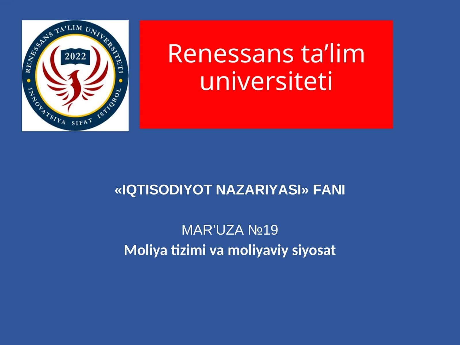 IQTISODIYOT NАZАRIYАSI