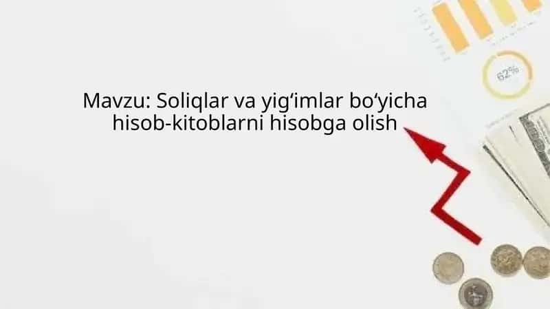 Soliqlar va yig‘imlar bo‘yicha hisob-kitoblarni hisobga olish