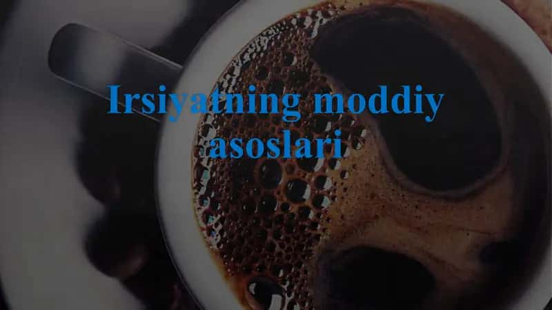 Irsiyatning moddiy asoslari