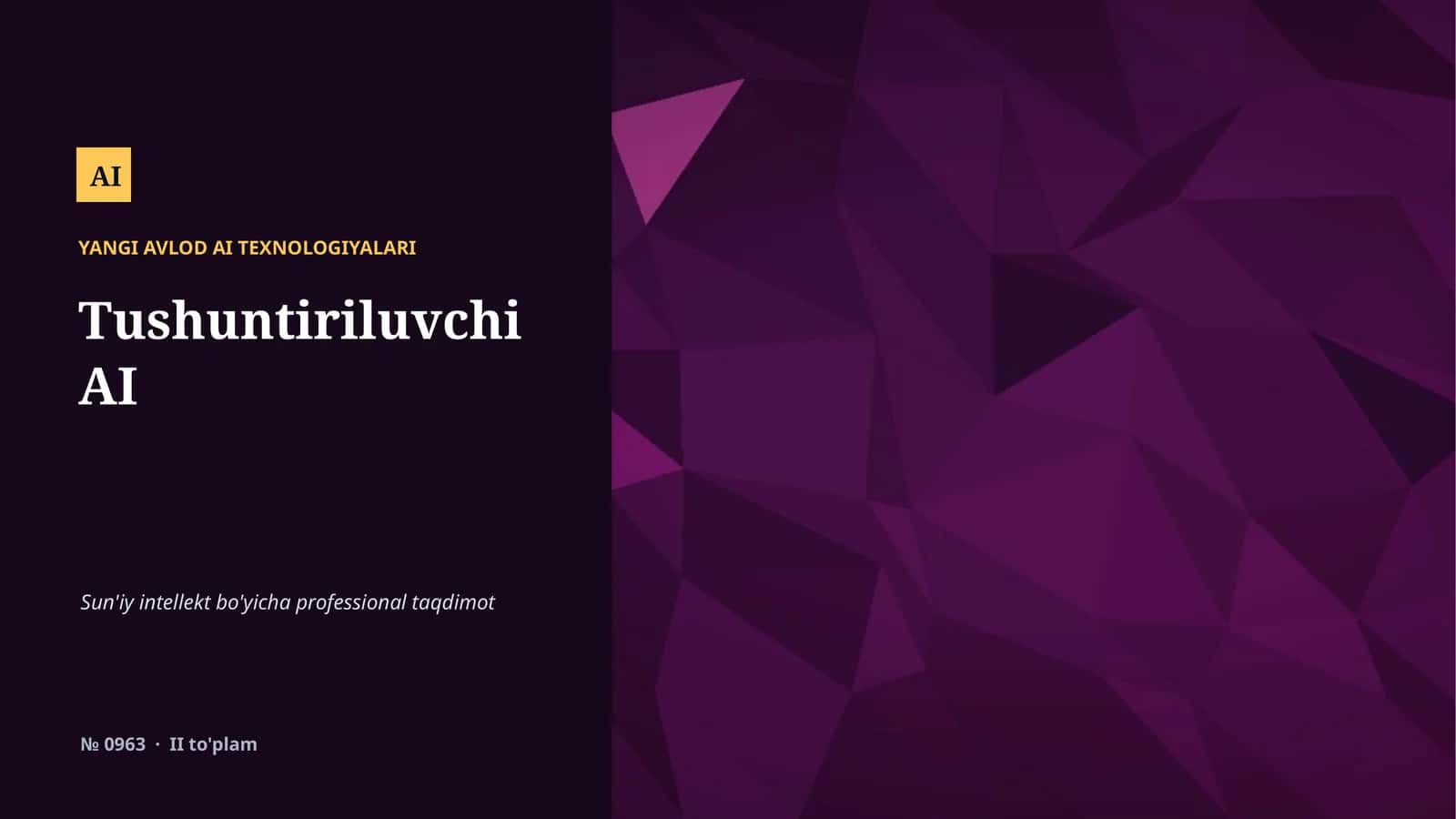Yangi Avlod AI Texnologiyalari