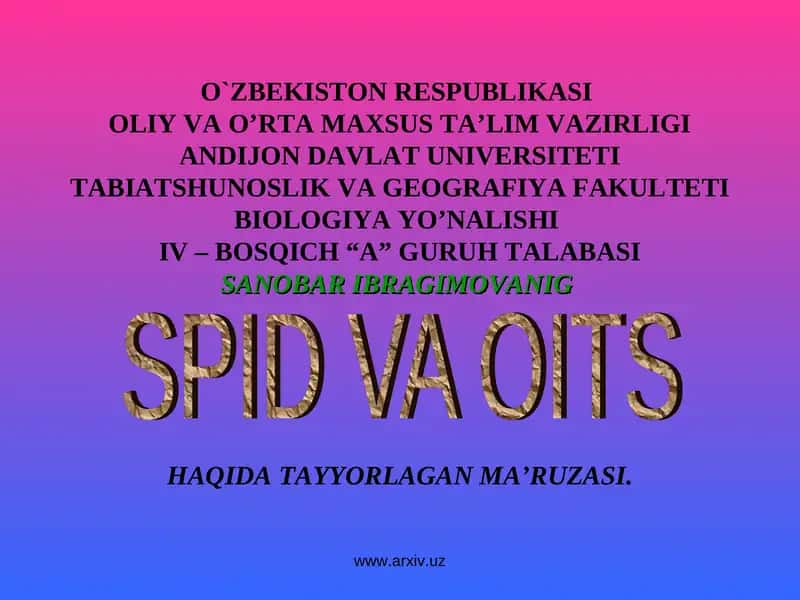 Spid va Oits