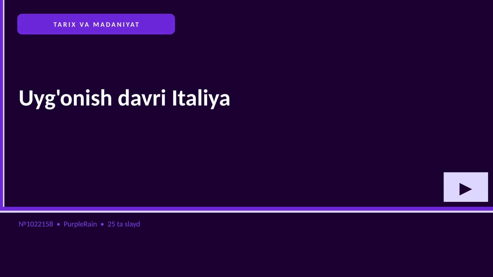 Uyg'onish davri Italiya