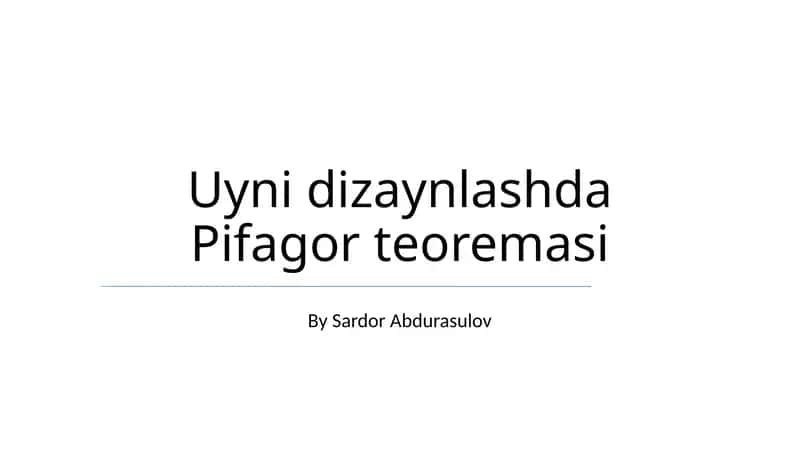 Pifagor teoremasi