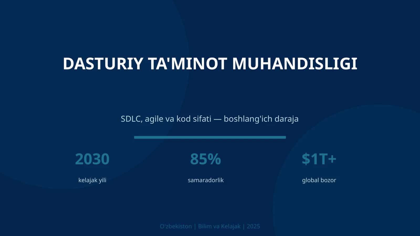 DASTURIY TA'MINOT MUHANDISLIGI