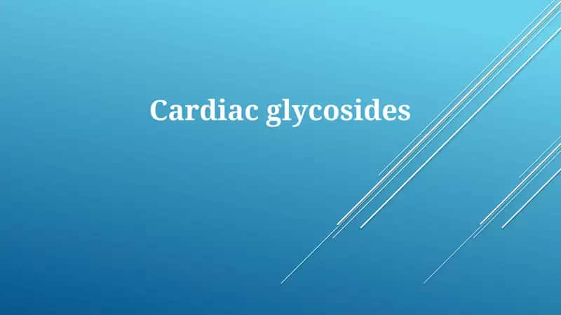 Cardiac glycosides