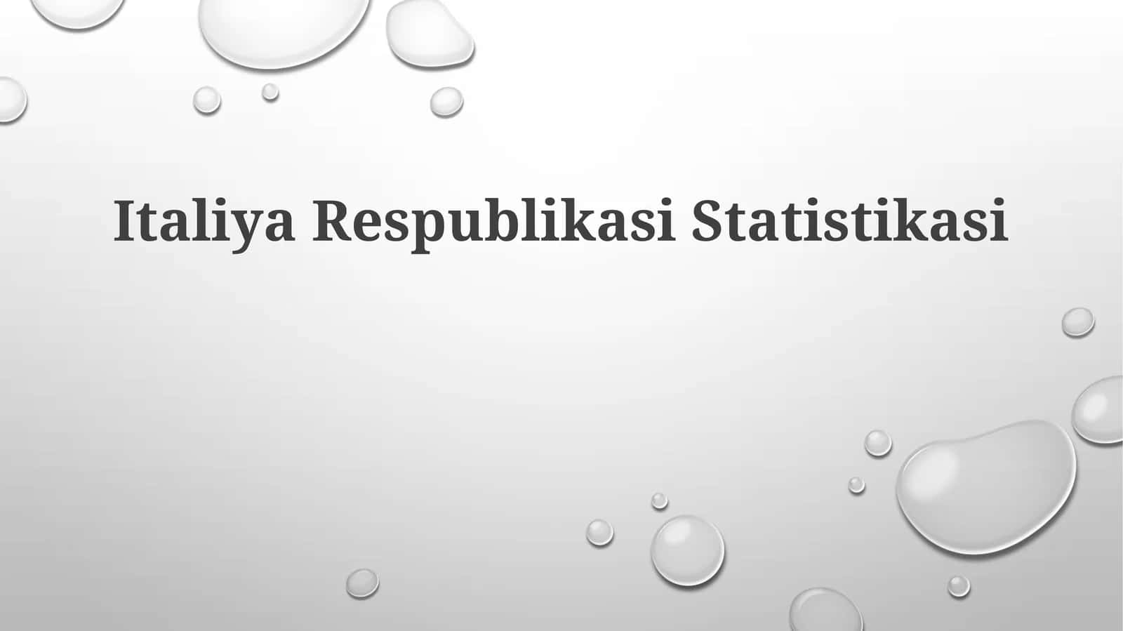 Italiya Respublikasi Statistikasi