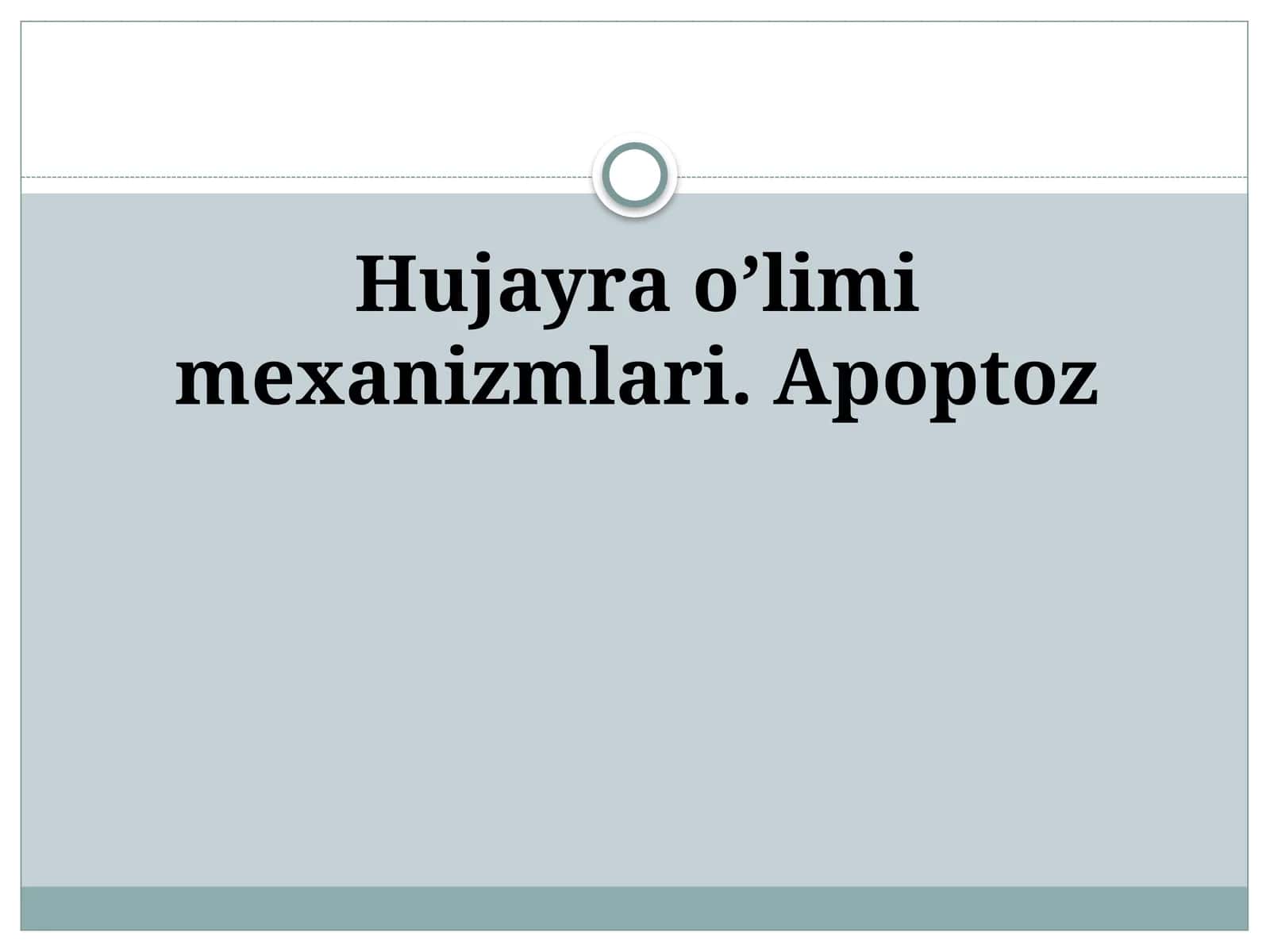 Apoptoz