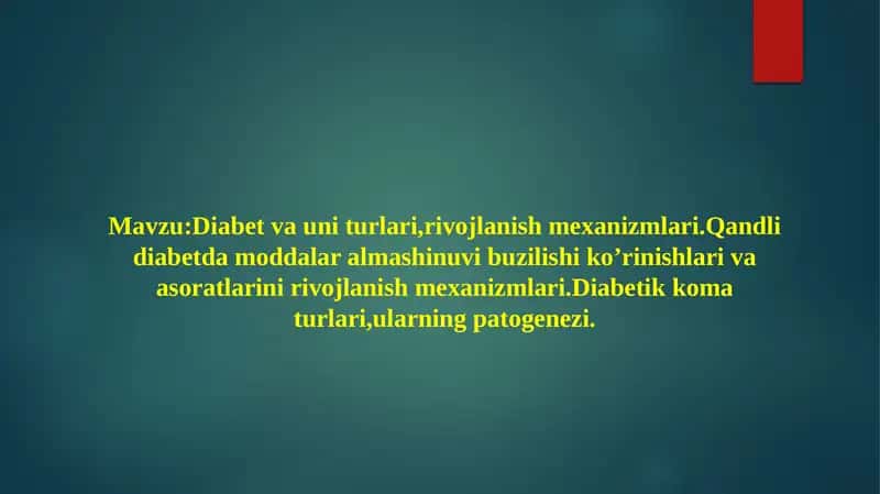 Qandli Diabet