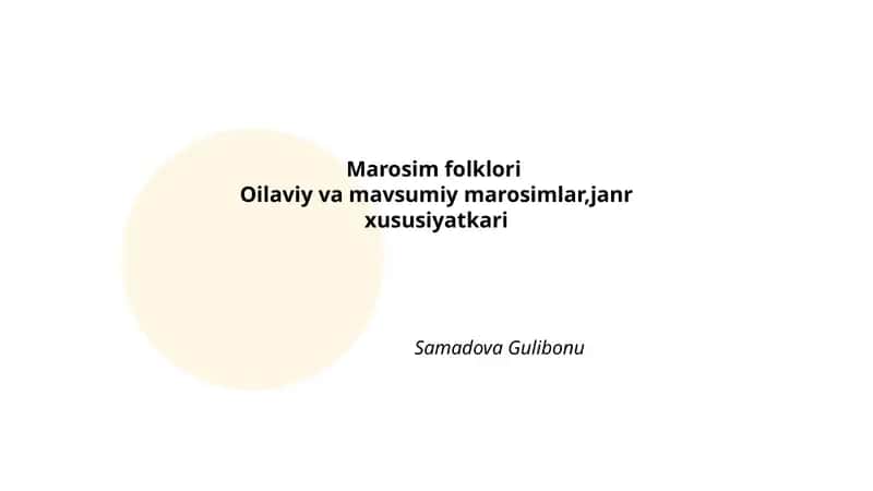 Marosim folklori