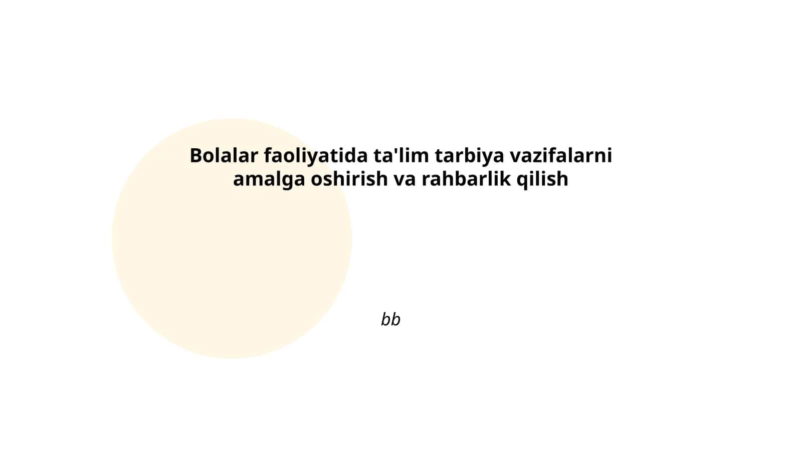 Ta'lim-tarbiya jarayonlarini rejalashtirish