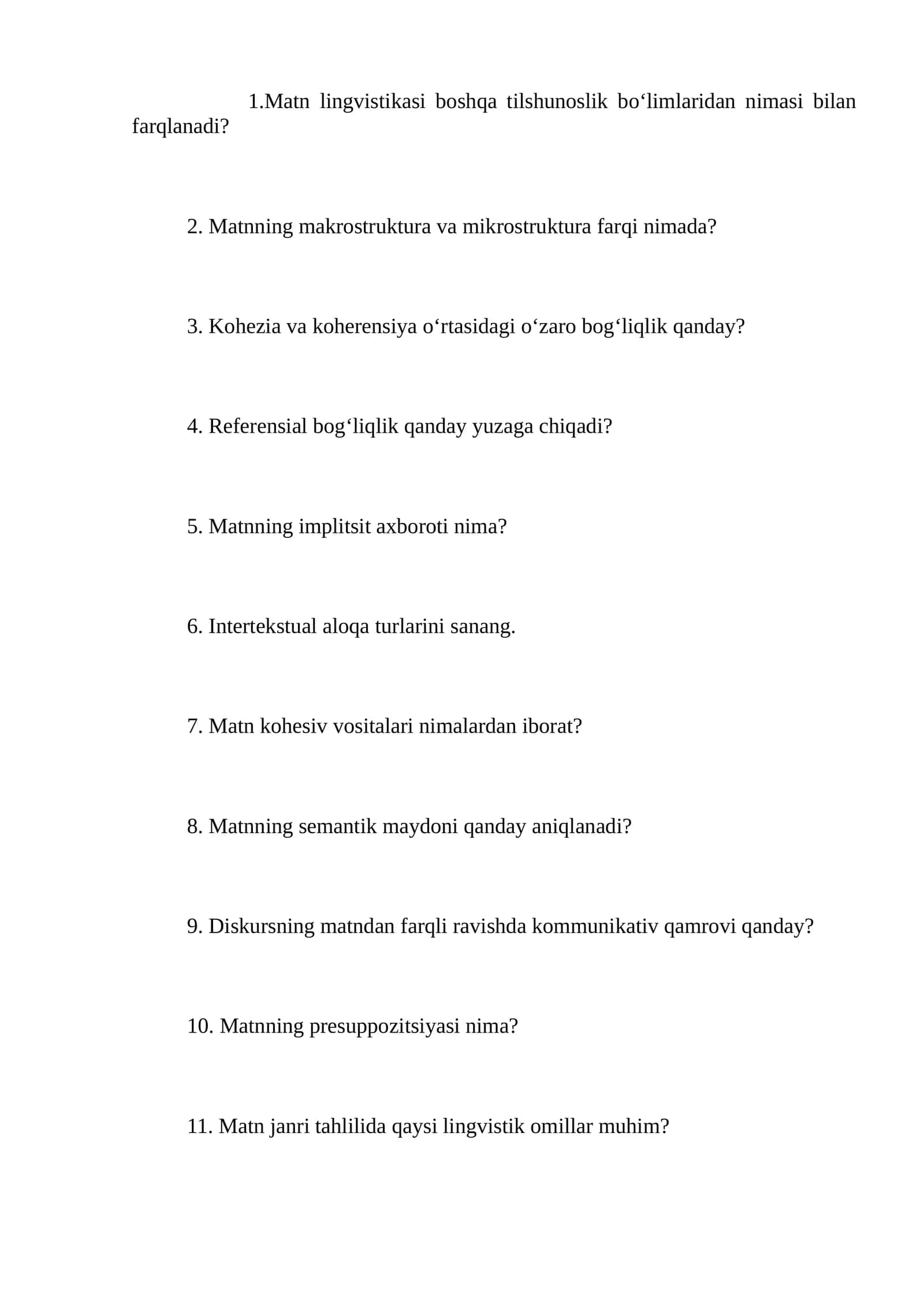 Matn lingvistikasi