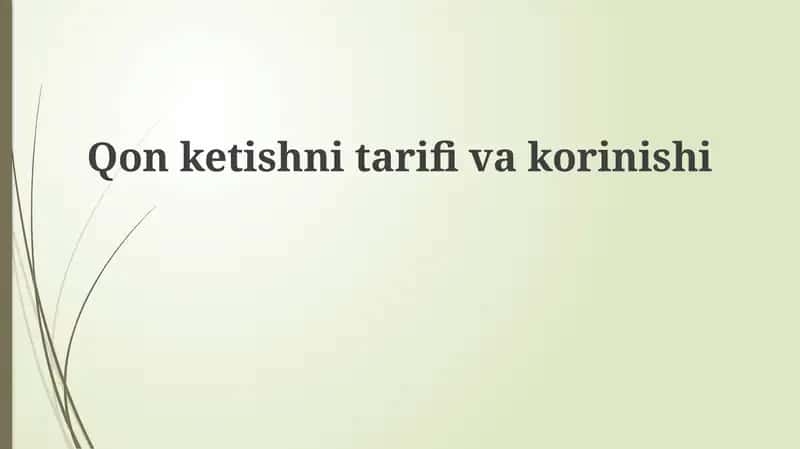 Qon ketish
