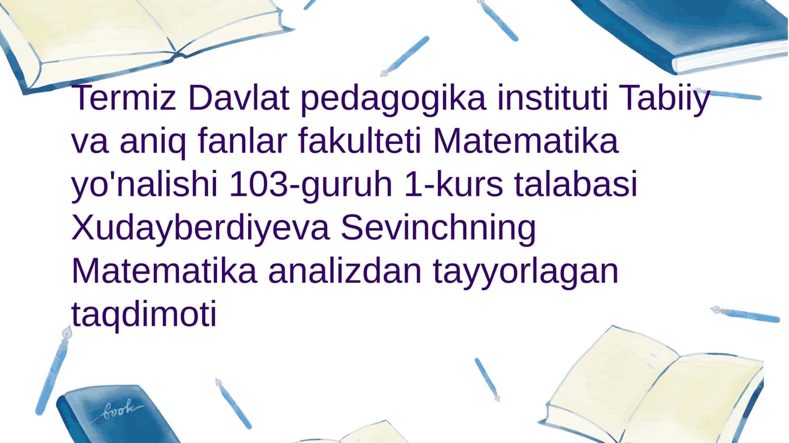 Murakkab funksiya hosilasi. Bir tomonli hosila. Cheksiz hosila. Nuqtada hosila mavjud boʻlmagan holga misol