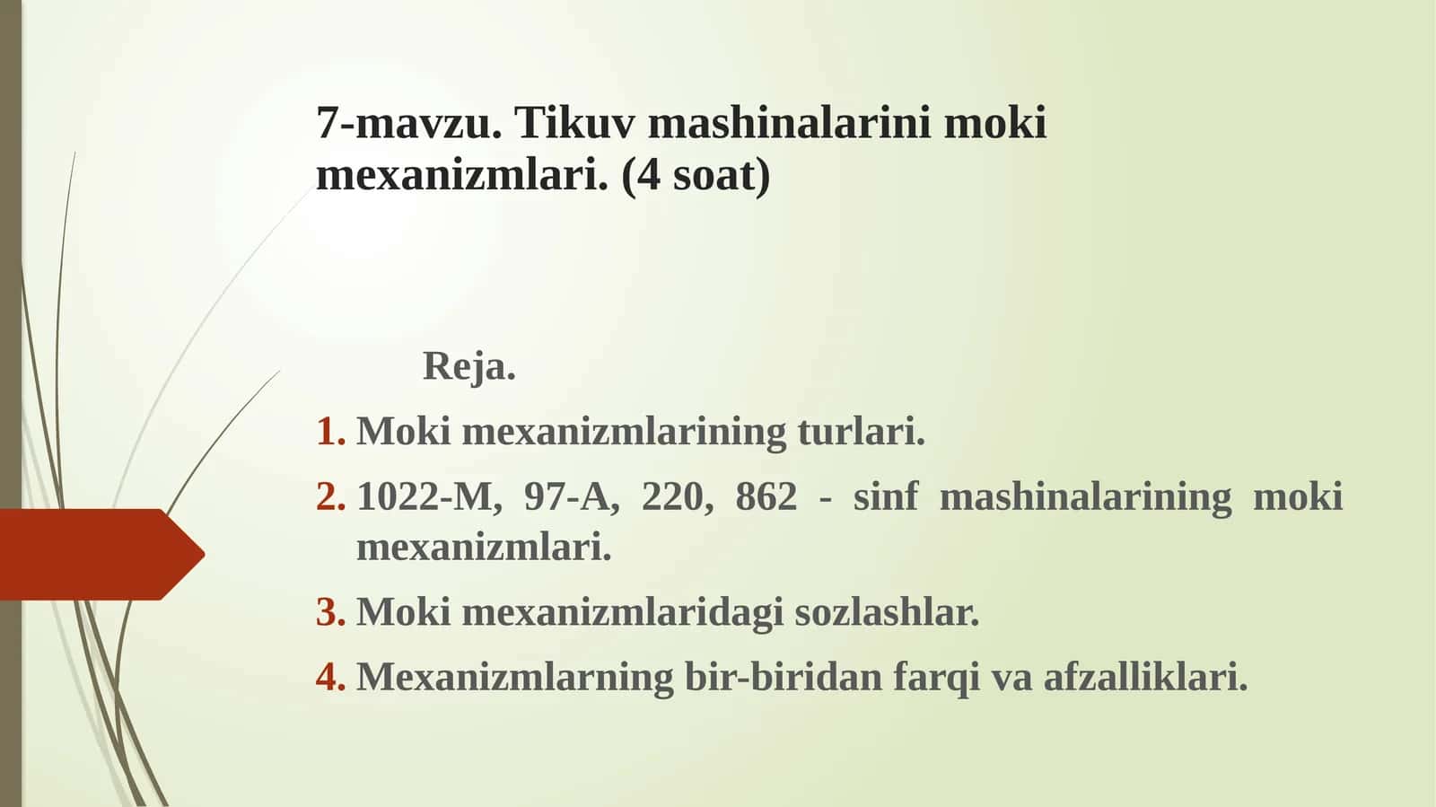 Tikuvmashinalarining mokimexanizmlari