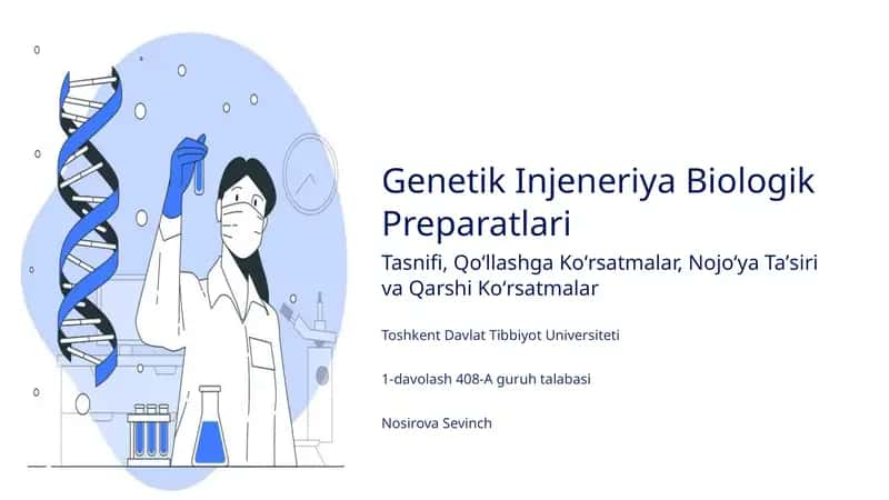 Genetik Injeneriya Biologik Preparatlari
