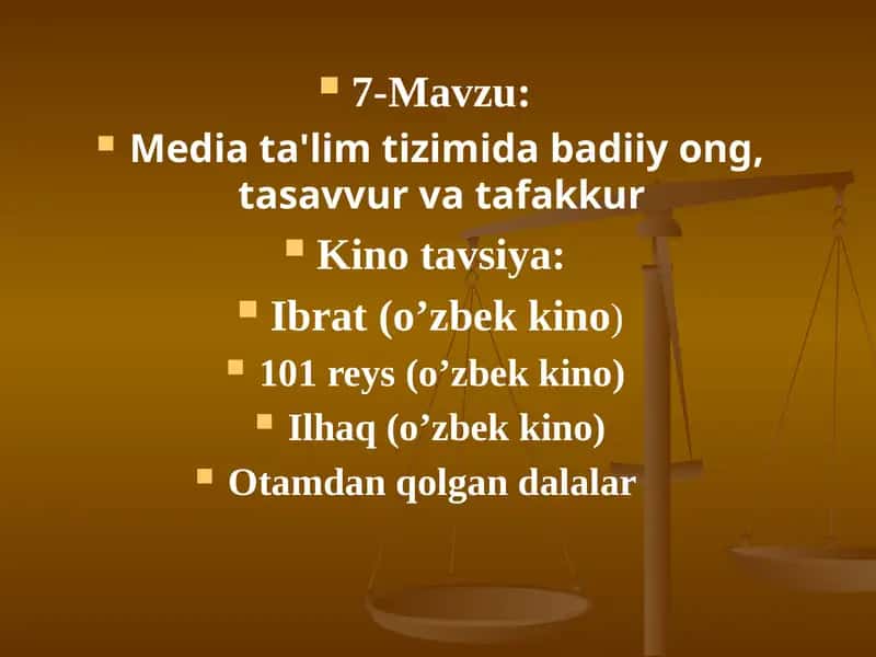 Media ta'lim tizimida badiiy ong, tasavvur va tafakkur
