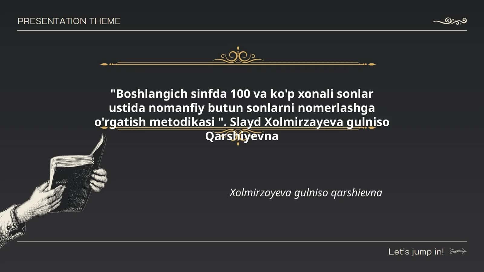 Nomanfiy butun sonlarni nomerlashga o'rgatish metodikasi
