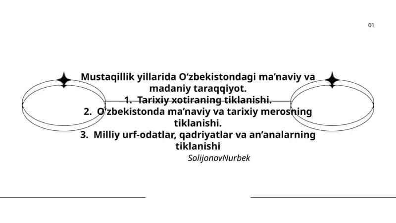 O‘zbekistondagi ma’naviy va madaniy taraqqiyot