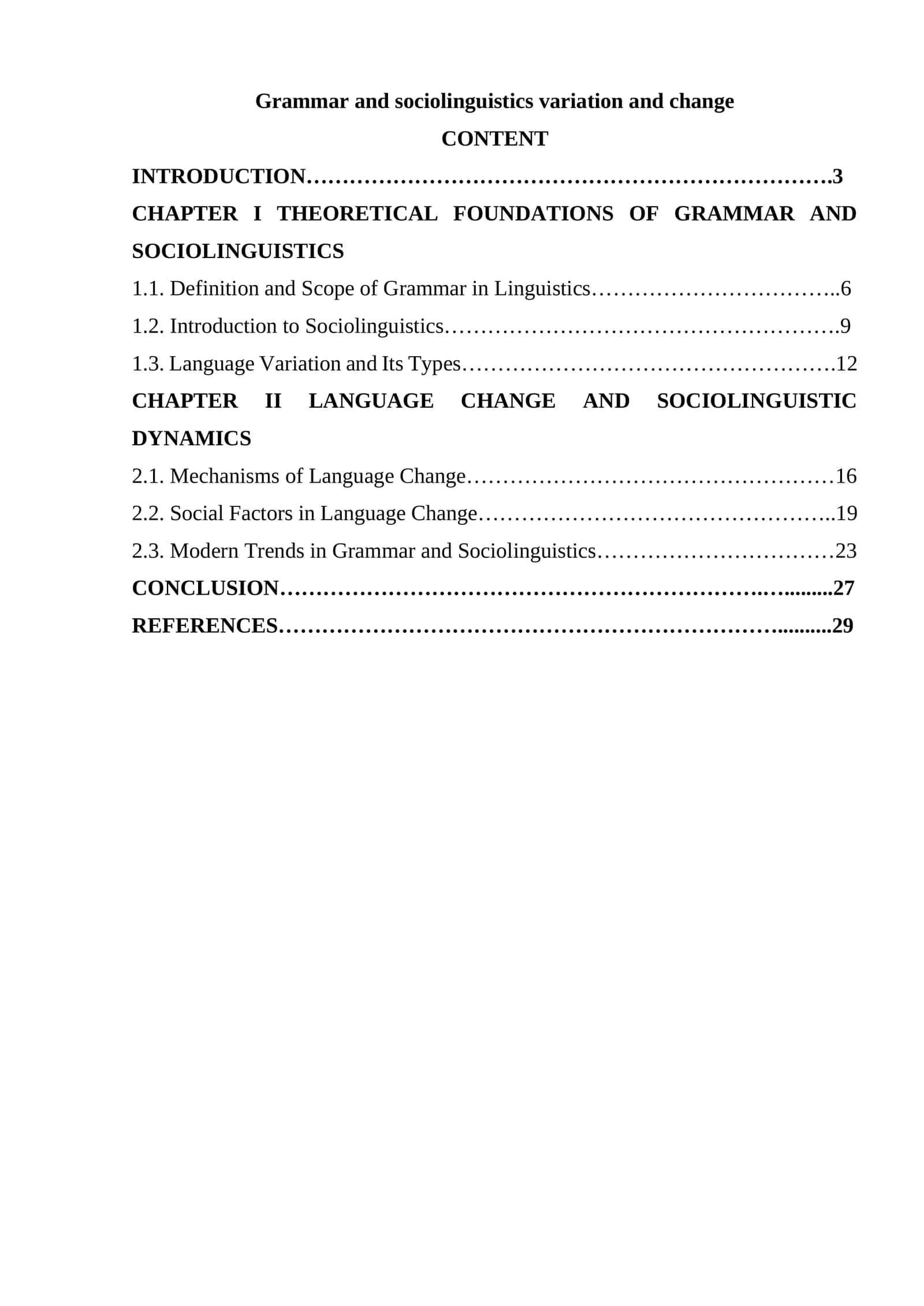 Grammar and sociolinguistics variation and change