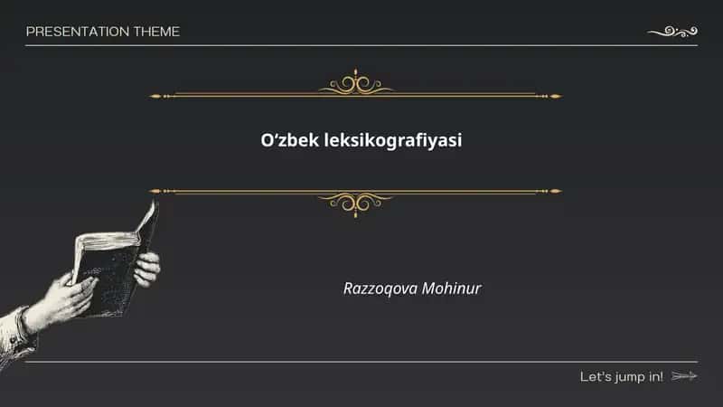 O‘zbek leksikografiyasi