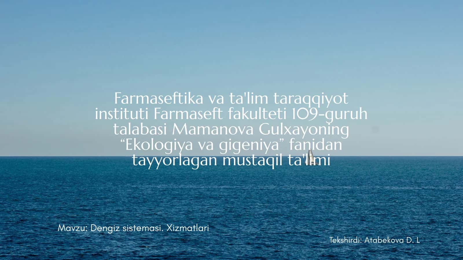 Dengiz Sistemasi