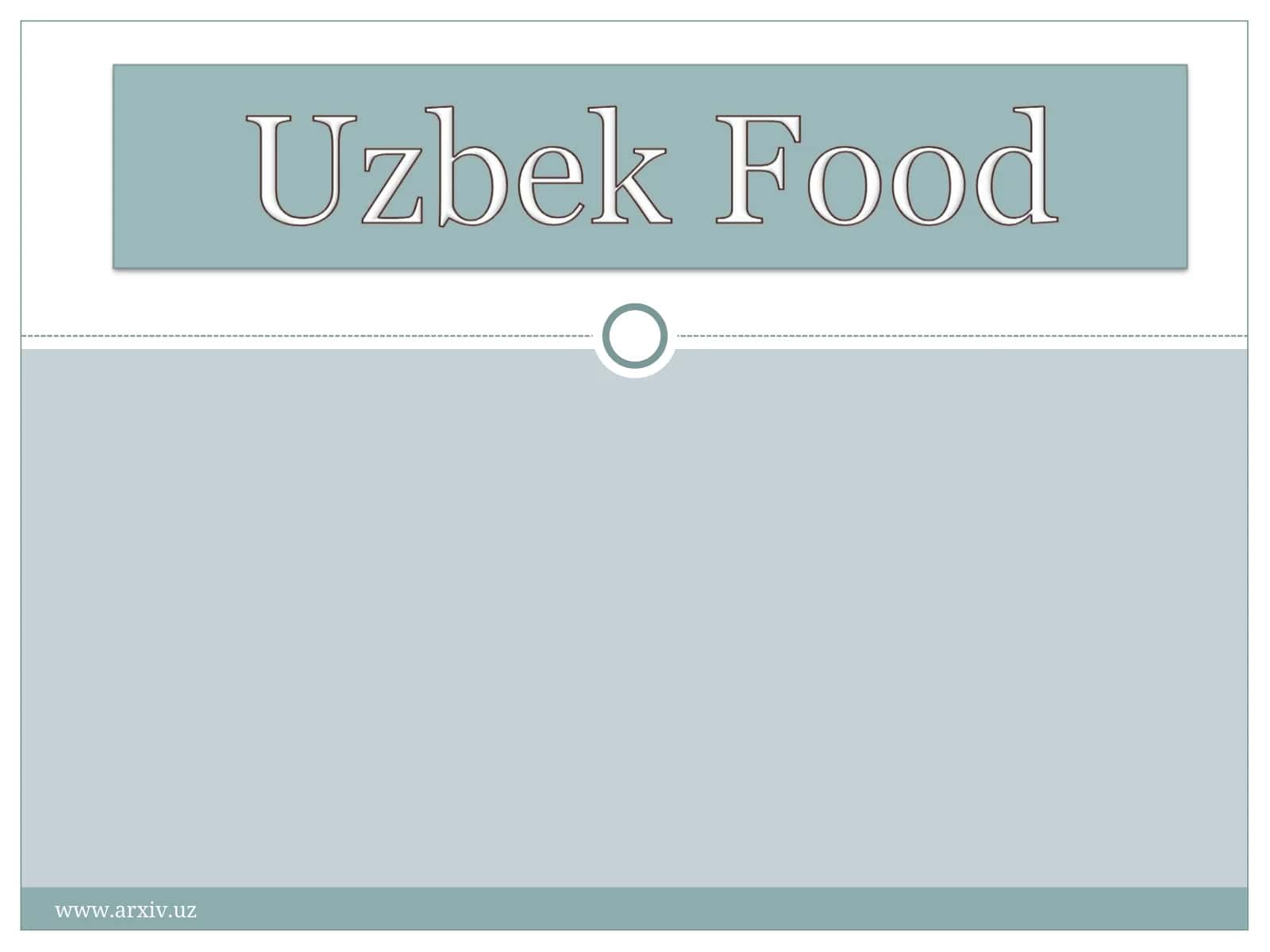 O'zbek taomlari