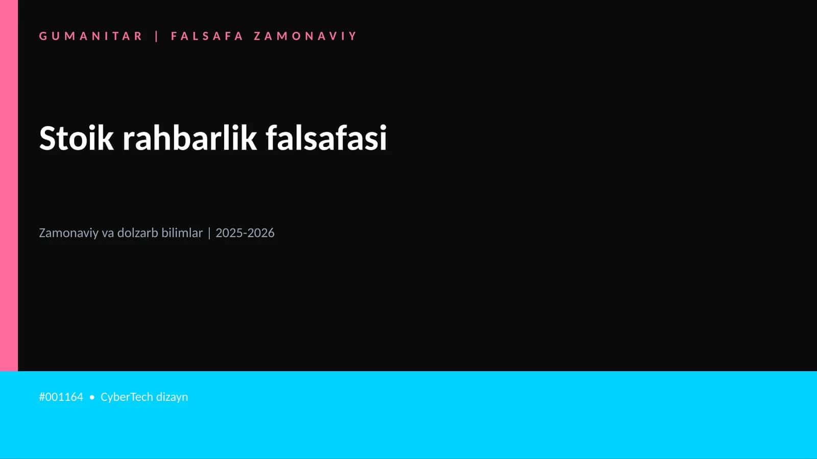 Stoik rahbarlik falsafasi