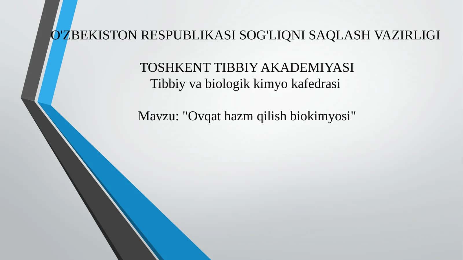 Ovqathazmqilishbiokimyosi