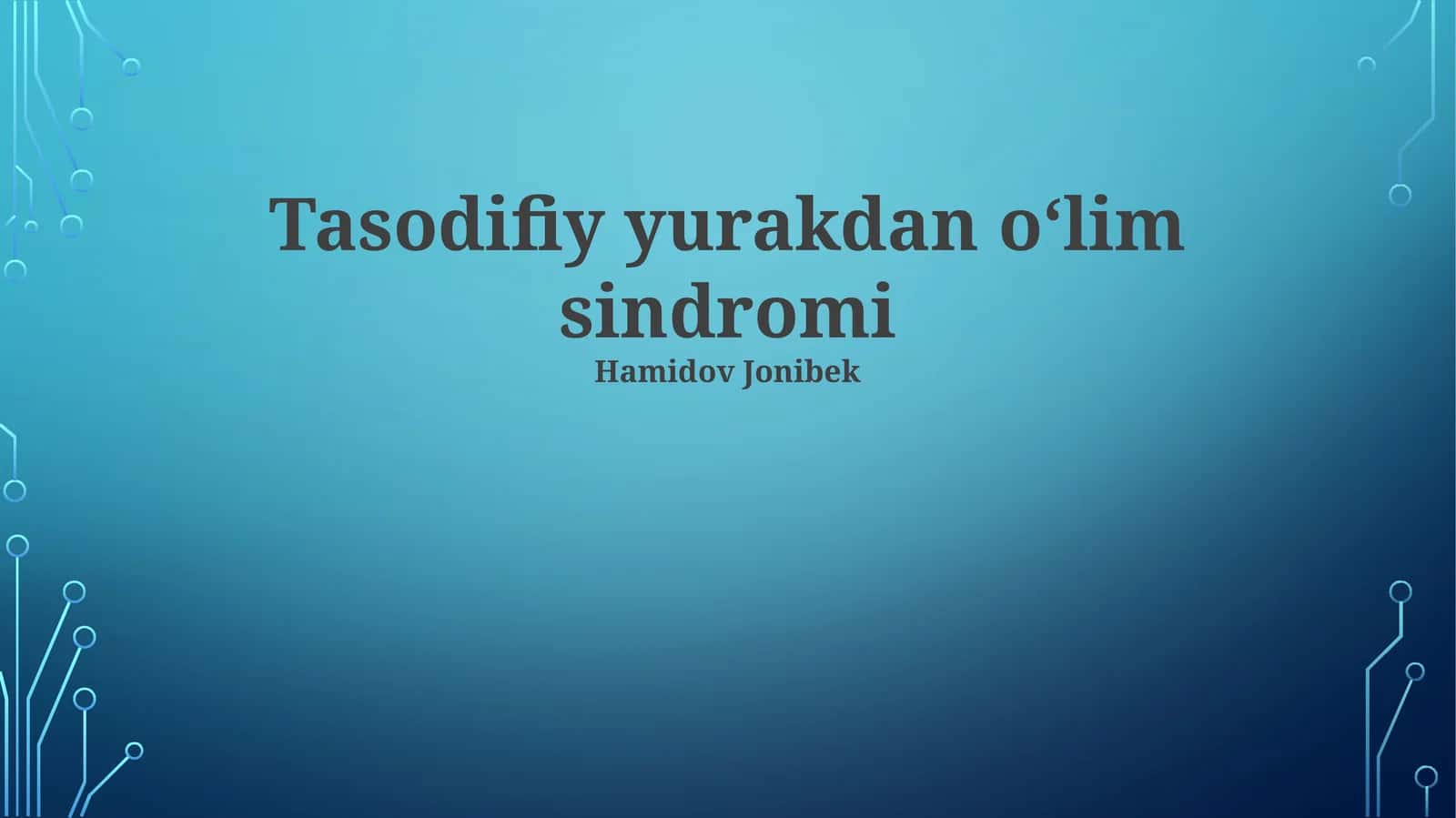 Tasodifiy yurakdan oʻlim sindromi