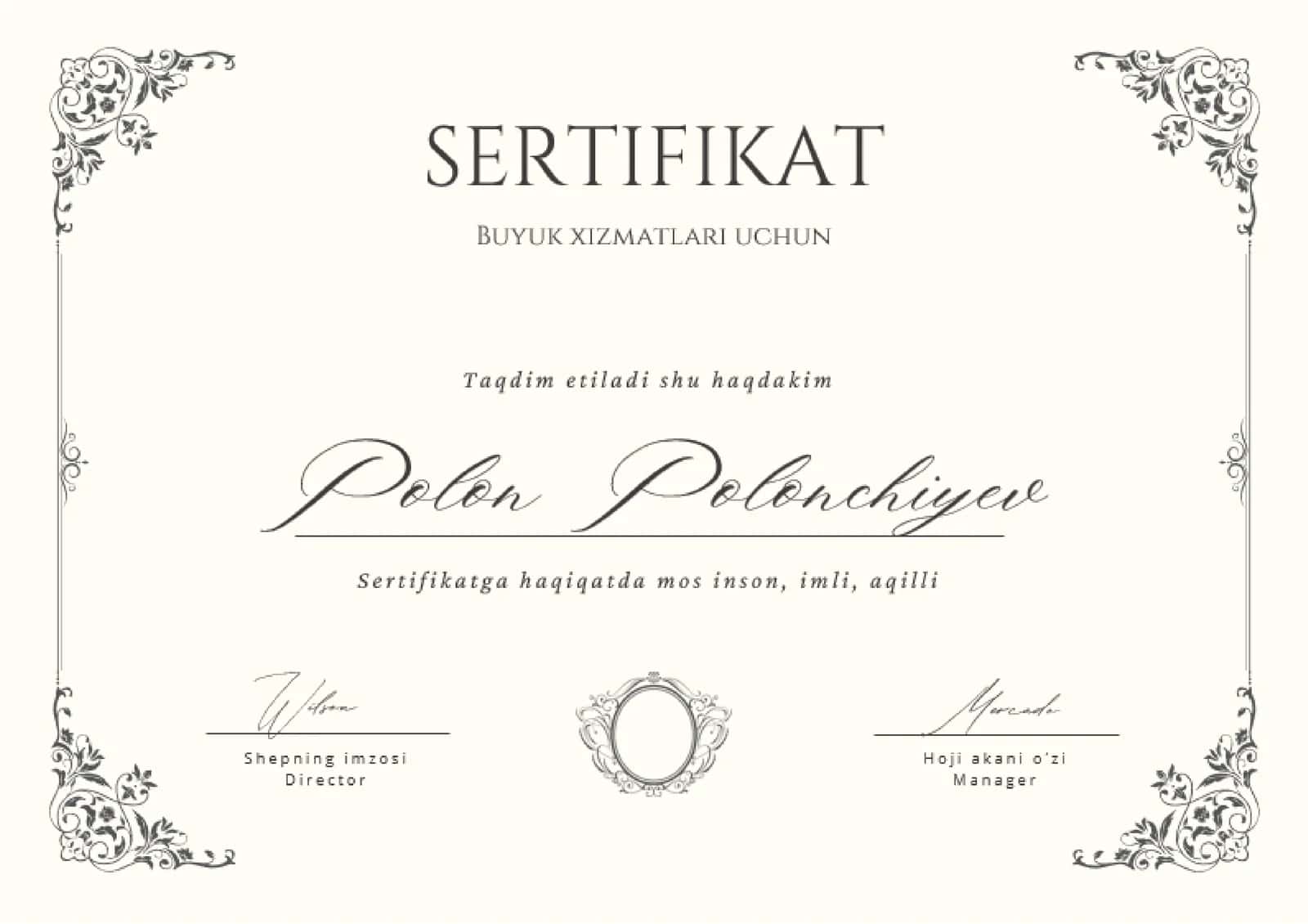 SERTIFIKAT