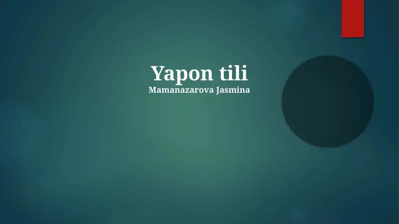 Yapon tili