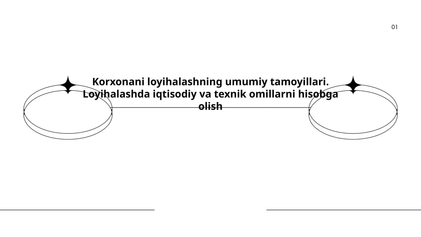 Korxonani loyihalashning umumiy tamoyillari